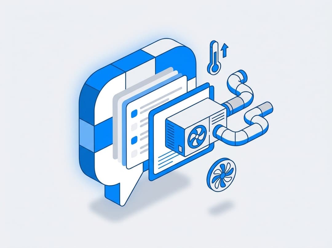 AI search optimization for HVAC companies illustration