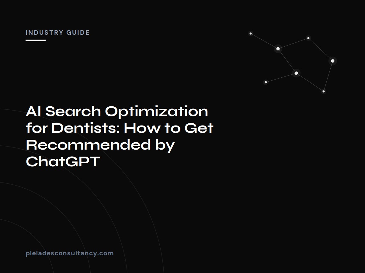 AI search optimization for dental practices illustration