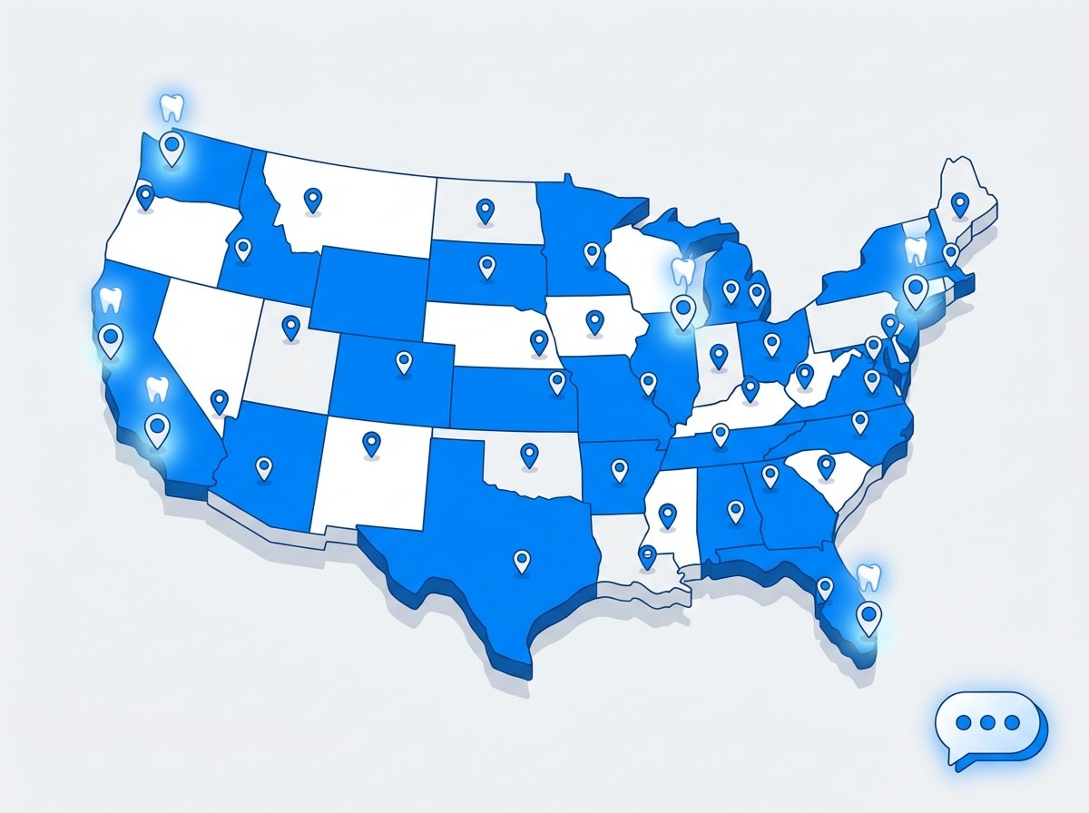 ChatGPT recommending dentists across 50 US cities