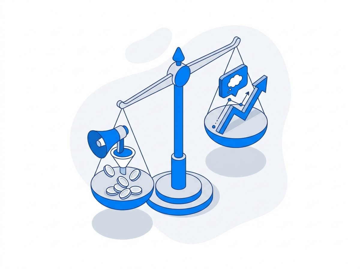 Illustration comparing ChatGPT optimization and Google Ads costs